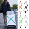 Luggage Strap Elastic Travel Suitcase Belt with Reflective Strip Adjustable Luggage Band Bag Bungee for Travel Accessory