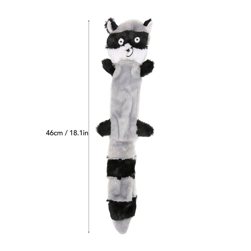 Dog Squeaky Raccoon Toys Bite Resistant Safe Plush Dog Teething Toys for Pet Supplies