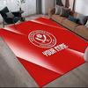 Custom Name Sheffield United2 Flannel Pattern Square Carpet,Area Rug,Carpet Rug for Living Room Bedroom Sofa Playroom Decor,Non-slip Floor Mat