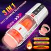 New 5D Body Telescopic Automatic Masturbator 10-frequency Telescopic Heating Real Voice Oral Sex Machine Vaginal Sex Toys for Men