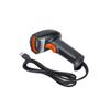 Barcode Scanner Handheld 360 Degrees Reading Dustproof Waterproof QR Code USB Reader Noir + Orange