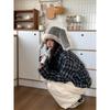 Cute Plush Rabbit Ear Scarf Winter Warm Neck Warmer