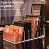 2 шт. Органайзеры для палитр теней для век, стеллажи с 7 отсеками, прозрачные держатели для хранения косметики
