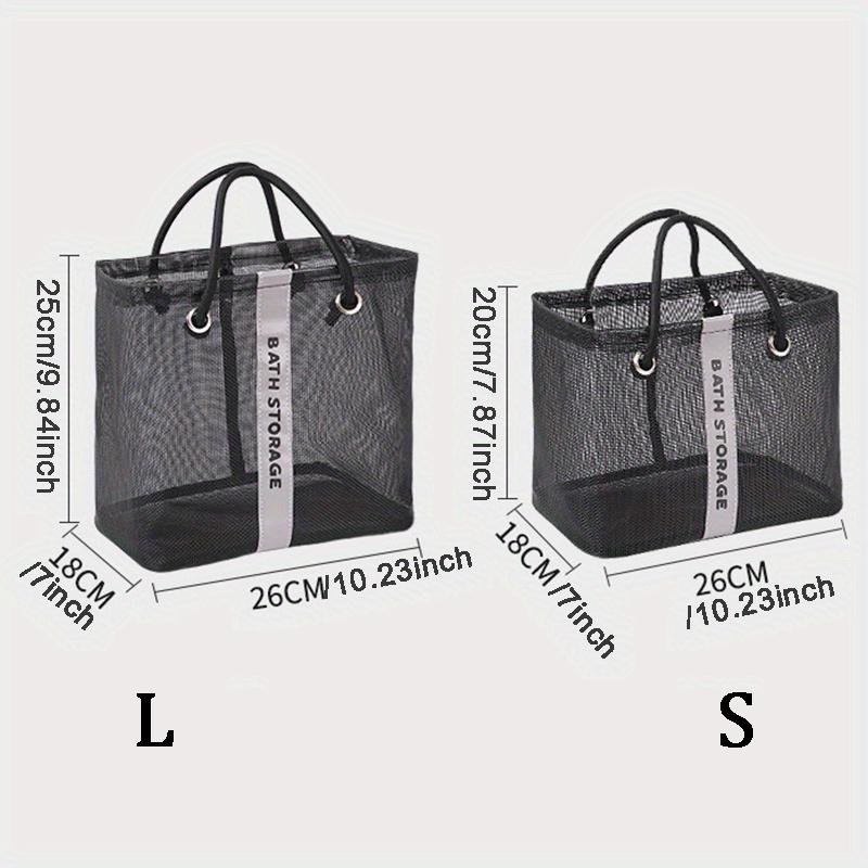 Portable Shower Basket, Bathroom Storage Basket, Mesh Breathable Toiletries Storage Bag, Household Shower Storage Basket