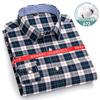 Новая 8XL Классическая Повседневная 100% Хлопок Клетчатая Рубашка Мужская Длинный Рукав Формальная Социальная Мягкая Уютная Мужская Рубашка Длинный Рукав Приталенный Крой