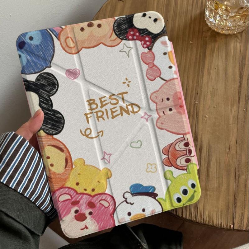 Magnetic Cartoon Animal Border Case IPad 11 Inch Pro Mini 10th Gen Air 7 TPU Cover With Sleep Wake Function