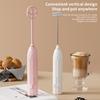 Electric Stirrer Milk Frother Handheld Stainless Steel Mixer Low Noise Rechargeable Electric Coffee Household Egg Whisk