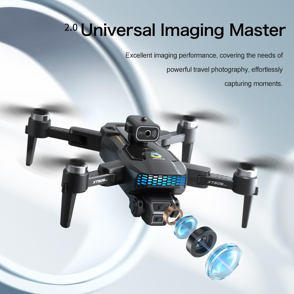 Новый XT505 MAX GPS Дрон 8K ESC HD Двойная камера 5G WIFI FPV Оптический поток Избегание препятствий Бесщеточный двигатель Квадрокоптер Пульт дистанционного управления Самолет Игрушка в подарок