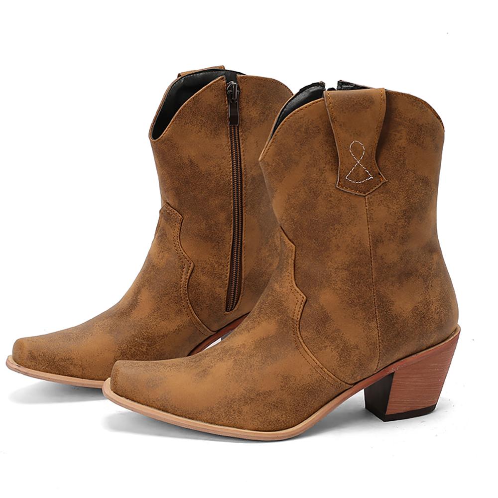 Коричнево-зеленые женские ботильоны на высоком каблуке, большой размер 48