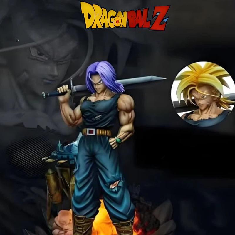 В наличии 32 см Аниме Dragon Ball Z Фигурка С ножом Транкс Фигурки Действия ПВХ Статуя Настольное Украшение Коллекционная Модель Игрушки Подарок