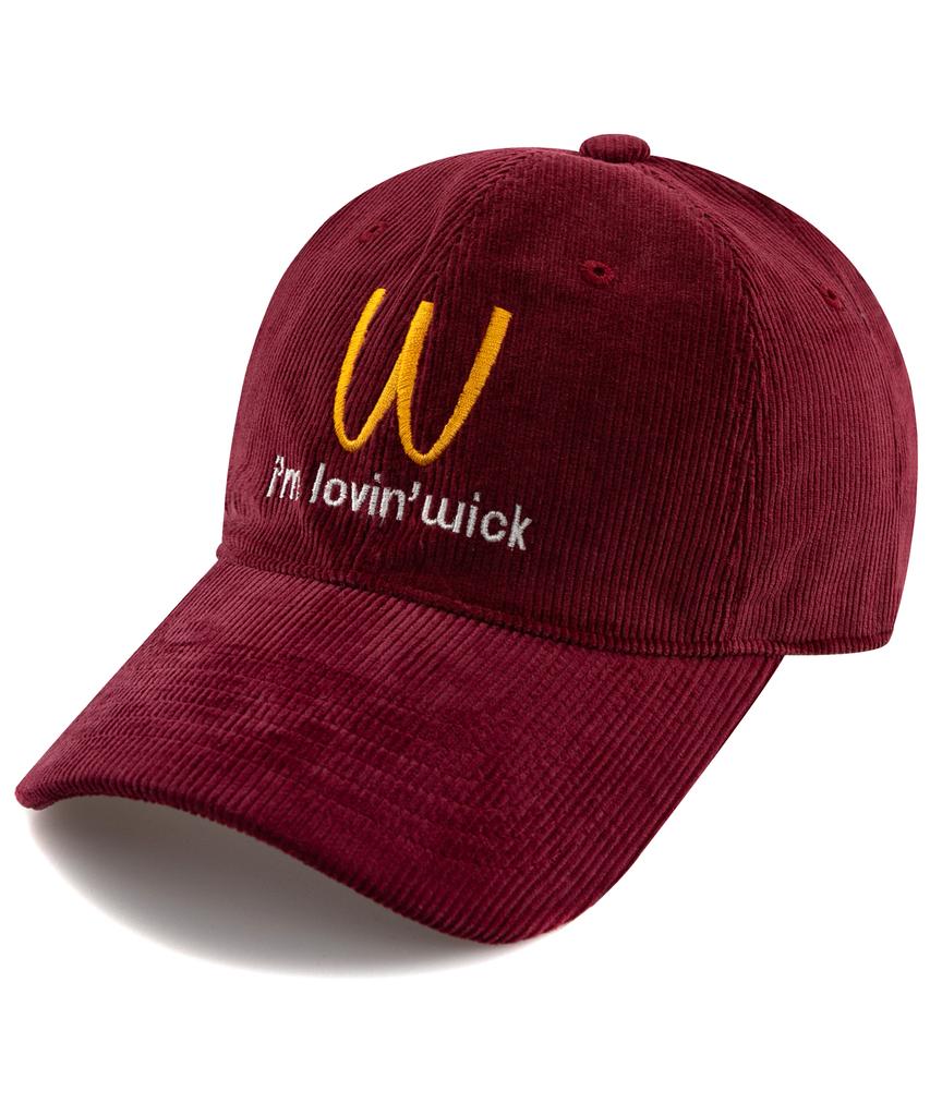 Кепка-берет Wig Im Lovin из вельвета - Бордовый