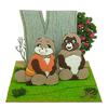 Sankei Studio Ghibli Мини Пом Битва Тануки Масаёси и Окиё Бумажная Модель Поко Немасштабная MP07-28