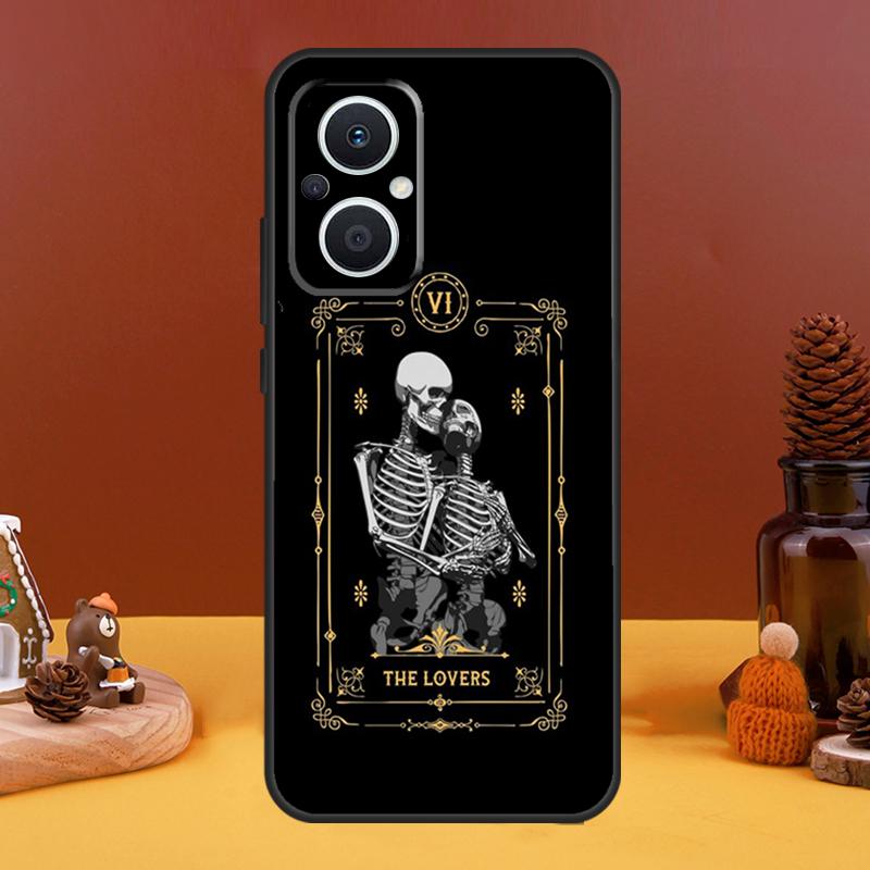 Death Tarot Case For OPPO Reno 8T 4Z 5Z 10 Pro 11 F 4 5 6 7 8 Lite OPPO Find X5 X6 Pro X2 X3 Lite Cover