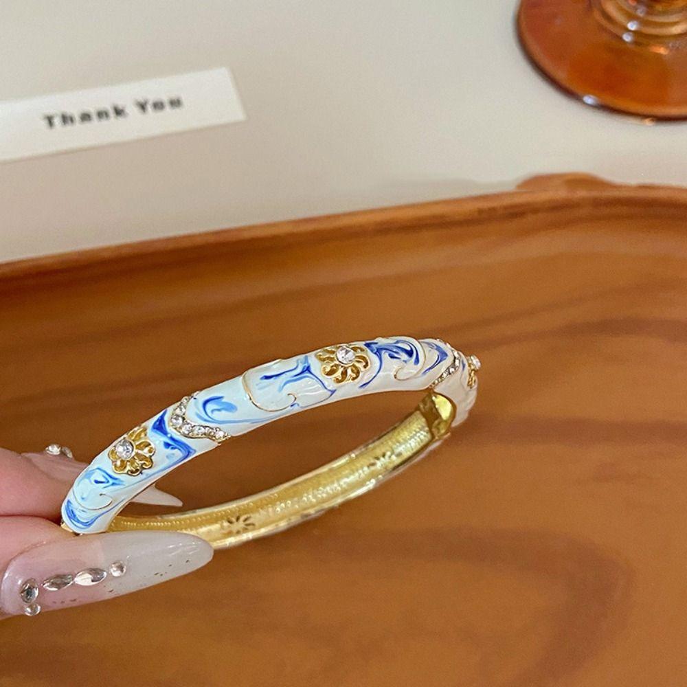 Традиционный ажурный браслет с цветком, китайский женский браслет на руку, ювелирные изделия, подарки