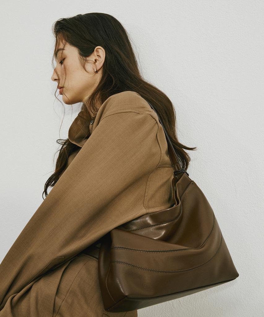 Zoeet Sorae Mini Shoulder Leather Bag (Espresso)