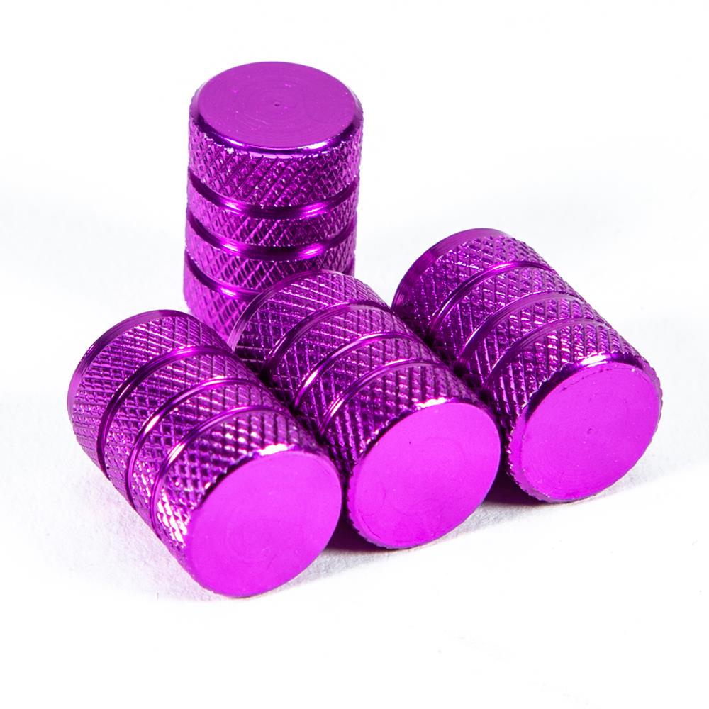 DSYCAR 4Pcs Silver Car Tire Valve Stems Cap Knurling Style Tire Valve Cap Aluminum Tire Wheel Stem Air Valve Cap for US Schrader Stem Caps1