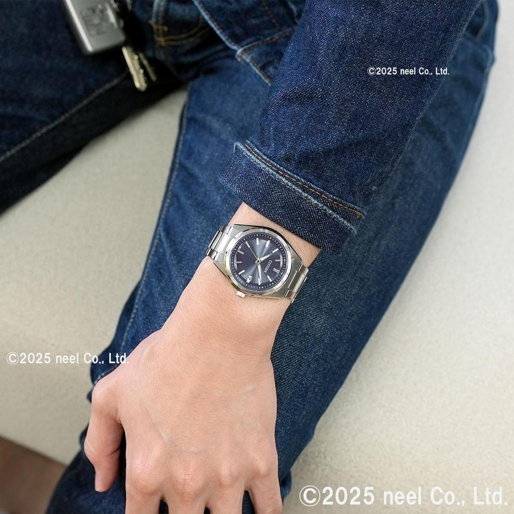 Citizen Коллекция Eco-Drive Радиоуправляемые Мужские Часы AS1080-65L Синий Циферблат