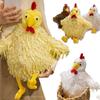 28/38cm Kawaii Creative Hen Plush Doll Pillow Long Hair Bow Tie Rooster Chicken Plush Toy Home Decor Gift For Boys And Girls