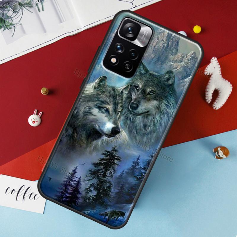 Animal Wolf Galaxy Case For Xiaomi Redmi Note 11 Pro Cover For Redmi Note 10 Pro 8 9 10S 9S 9A 9C 9T Cases