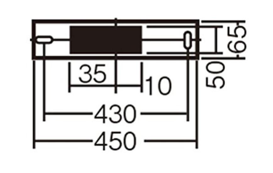 Panasonic LED bracket, wall-mounted type, straight tube 15 type, daylight white LSEB7113LE1