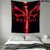 ST pauli Soccer Football Wall Tapestry Aesthetic Wall Hanging Printed Fabric Blanket Decorative Tapestries for Bedroom Living Room Home Decor