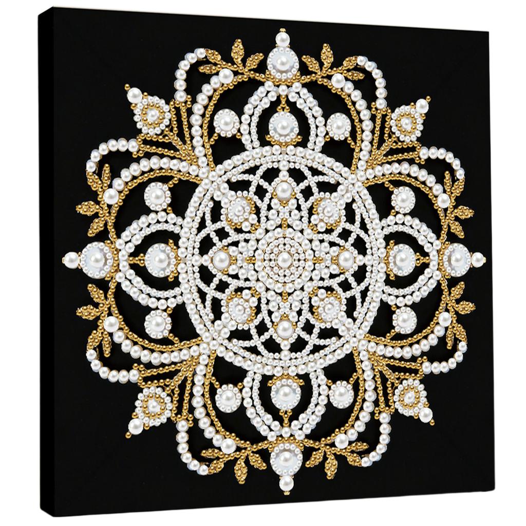 DIY Pearl Diamond Painting Gem Art for Home Wall Decor Diamond Dots Paintings Picture Arts Craft 25x25cm With Frame