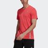 Adidas Premium Running Tee Men Tops Bright-Pink Fluorescent H32560