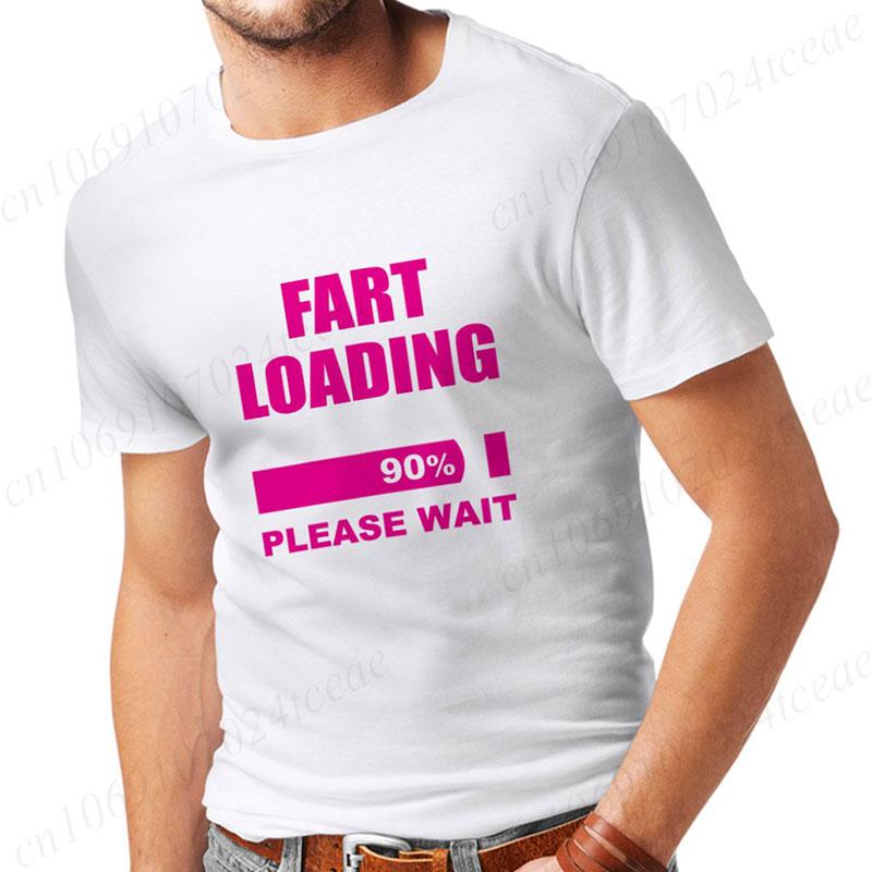 Мужская футболка Fart Loading Please Wait Принт Футболки Папа Джокер Футболка Одежда Оверсайз Мужская Одежда Смешной Прикол Веселый Подарок