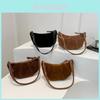 Fashionable Minimalist Women's Handbag In Black And Brown Stylish Versatile Design