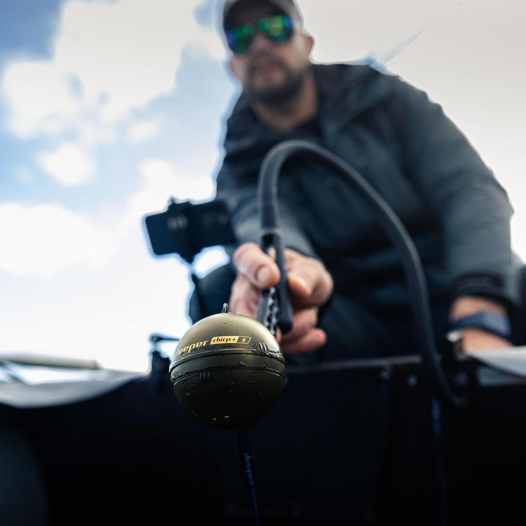 Беспроводной умный эхолот Deeper 3 с 3D-глубиной CHIRP, быстрый, до 15 часов работы от батареи, тройная японская модель 2025 года CHIRP+ Mapping, встроенный GPS,