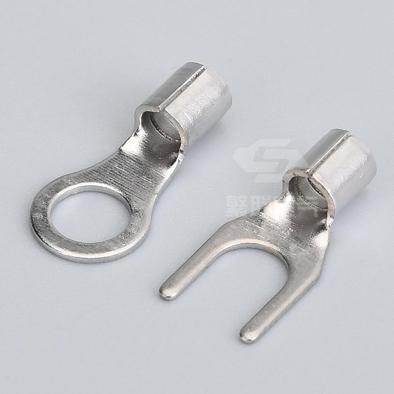 Клеммная колодка холодного прессования и набор вилочных наконечников с медными клеммами