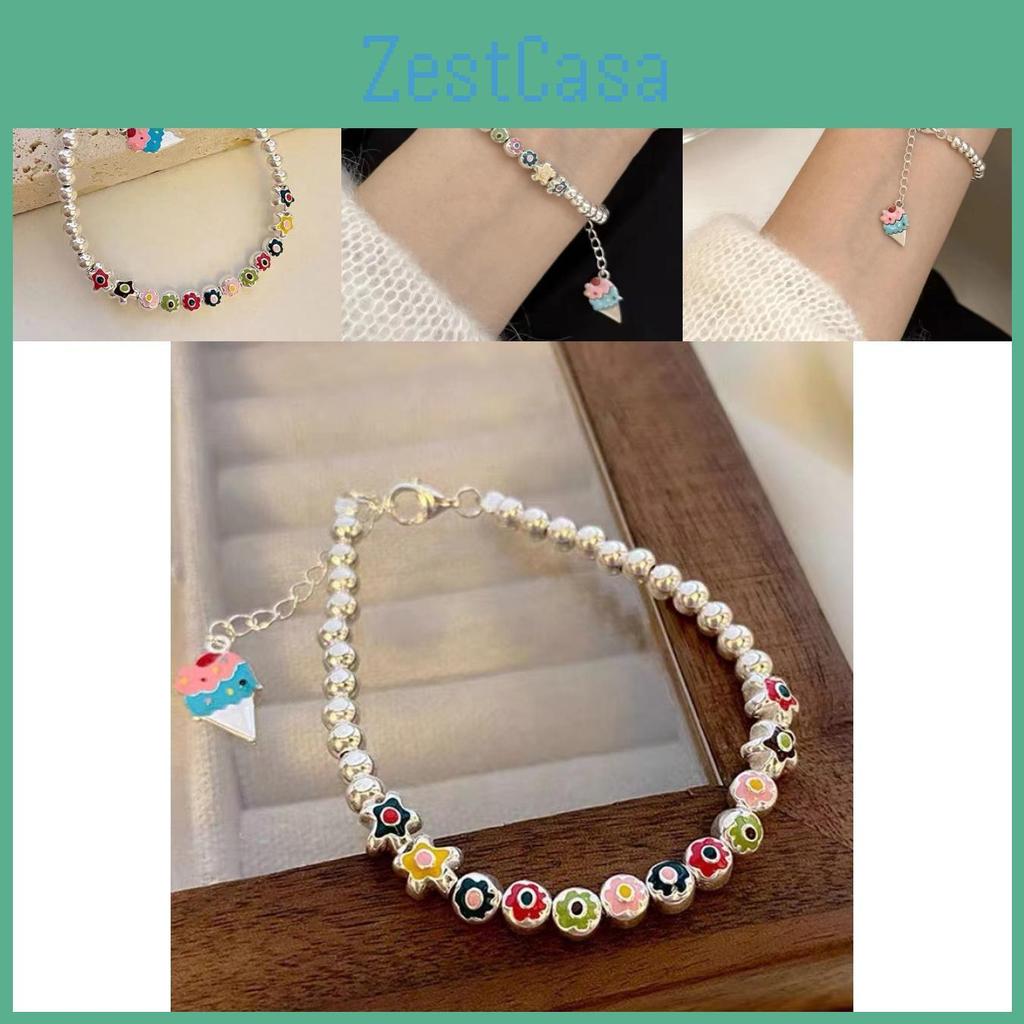Geometric Flower Elegant Bracelet For Women Sweet Fresh Style Summer 2024