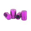 4 pièces de capuchons de valve en aluminium pour pneus de voiture et moto, bouchons de jante et capuchons de tige de valve