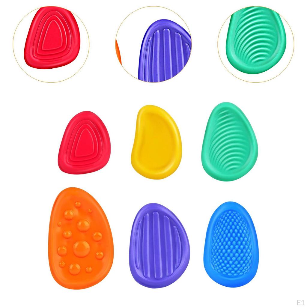 6 шт. Детские сенсорные камни, игрушки-фиджет, игрушка с текстурой для распознавания беспокойства
