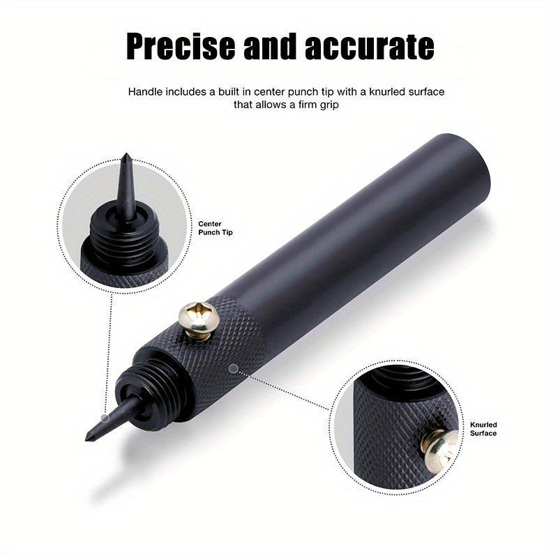 10pcs Heavy-Duty Hollow Punch Press Set with Interchangeable Dies and Textured Handle, Durable High Carbon Steel Construction