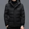 Winter New Men's Thickened Down Jacket Men's Middle-aged Men's Casual Removable Hat Casual Warm Men's Jacket