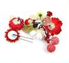 Hair Ornament 3 Piece Set Red Red Hair Ornament 2 Piece Set Pink White Flower Hairpin Tsumami Craft Comb Shape Furisode Coming of Age Ceremony