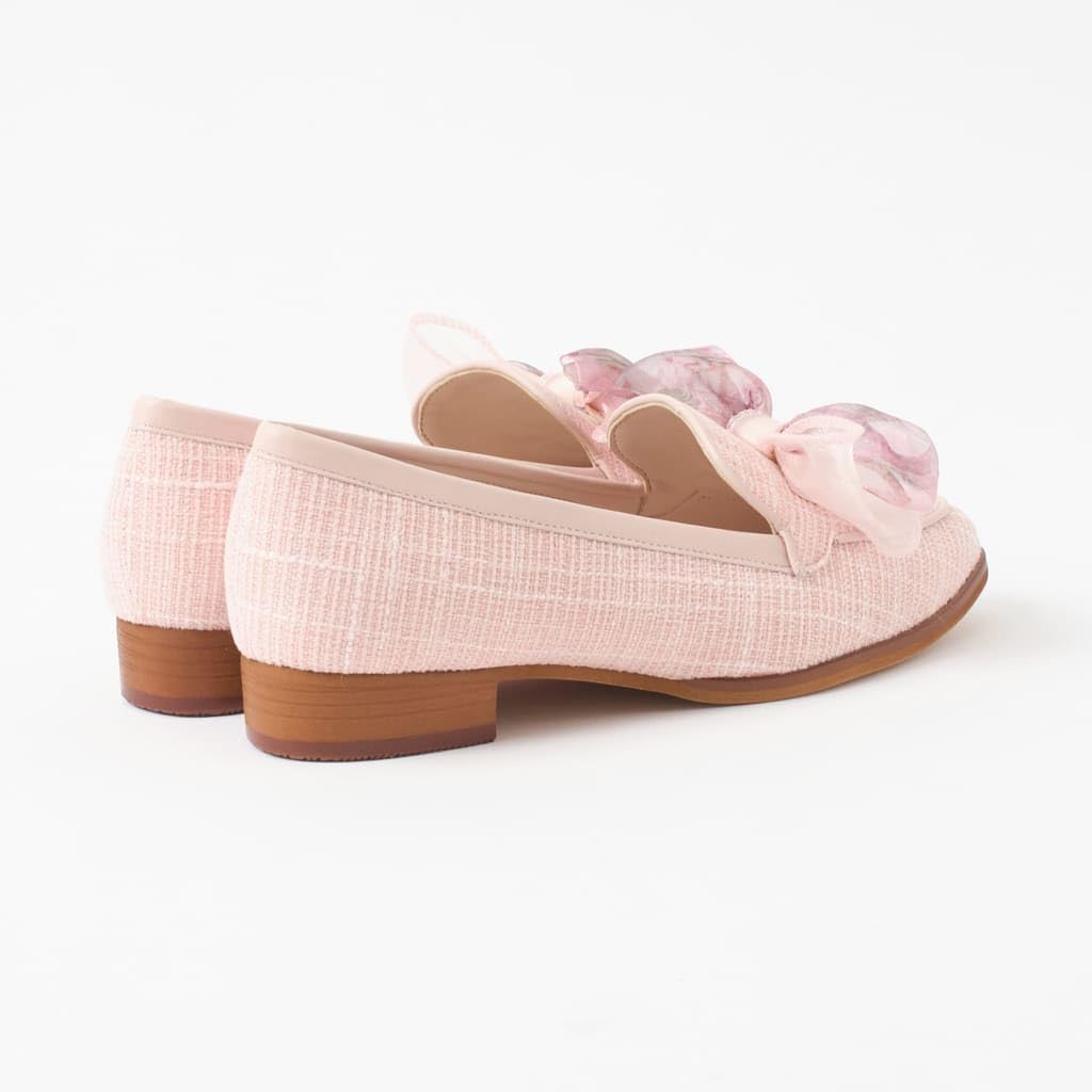 Туфли-лодочки на низком каблуке, модель 130035100012 [Diana], Япония, розовые, 24.0 см,
