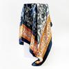 90*90CM Cashew Print Square Hijab Scarf Elegant Ladies Soft Satin Shawl Stylish Women's Decorative Beach Towel