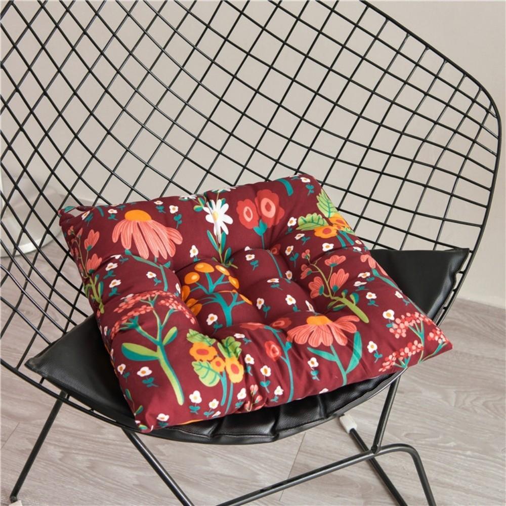Soft Cotton Thickened Chair Seat Cushion 8 Colors Linen Chair Cushion Office Four Seasons Hip Pad