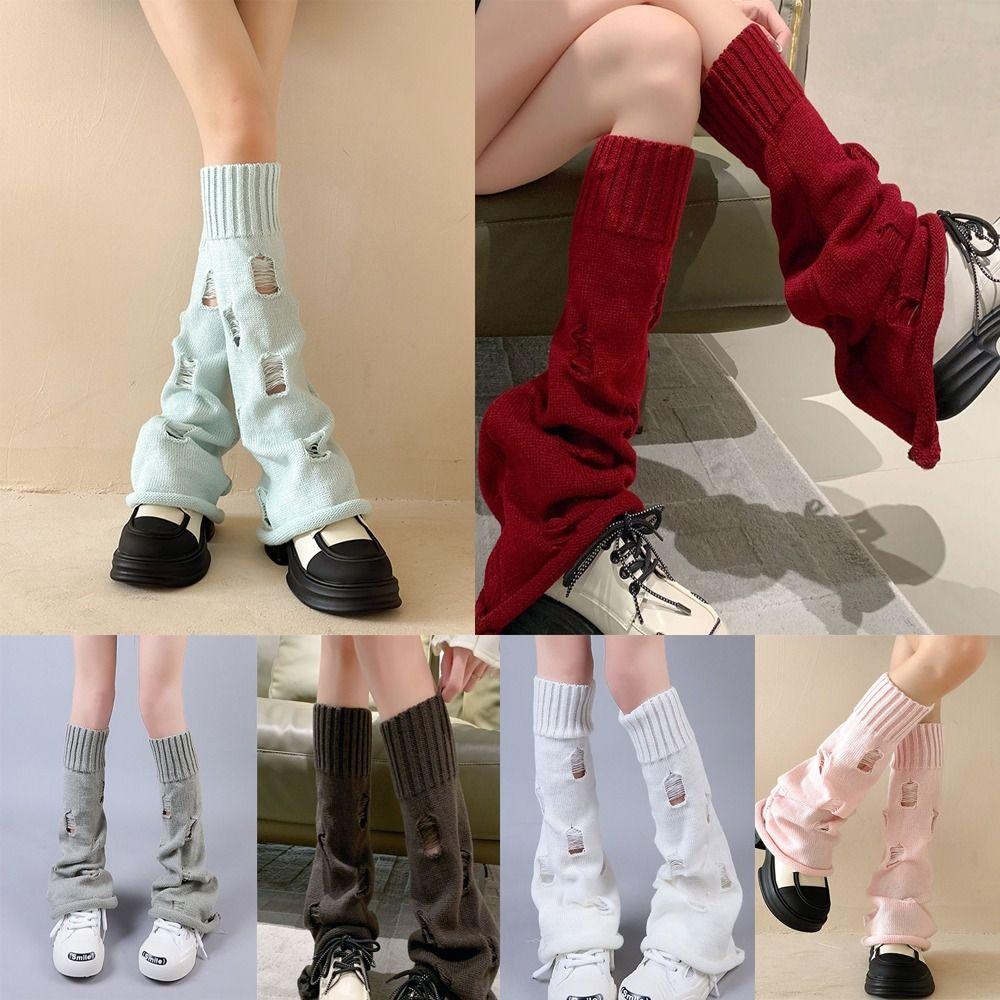 Fashion Leg Socks Knitted Thermal Leggings Boot Cover Leg Cover  Spring Autumn Winter