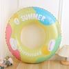 Inflatable Sequined Swim Ring with Handles and Double Airbags for Water Park Rafting