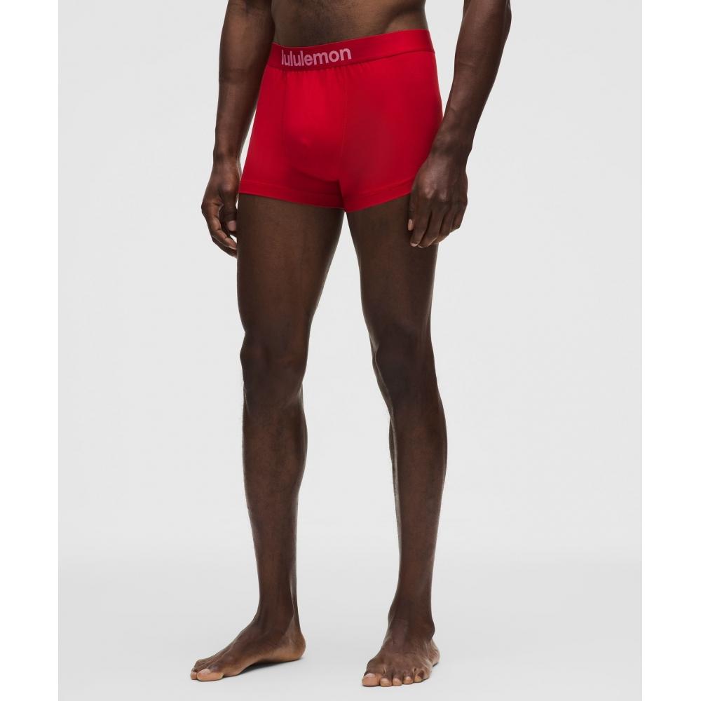 Lululemon Всегда в движении Боксеры 3   3 шт. Сердечки Разбросанные точки Мини Конфетное облако Бордовая бухта Конфетное облако Оксфордский красный