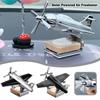 Car Essential Oil Diffuser Solar Airplane Air Freshener Wooden Base Fragrance Aromatherapy Diffuser Ornaments Auto Accessories
