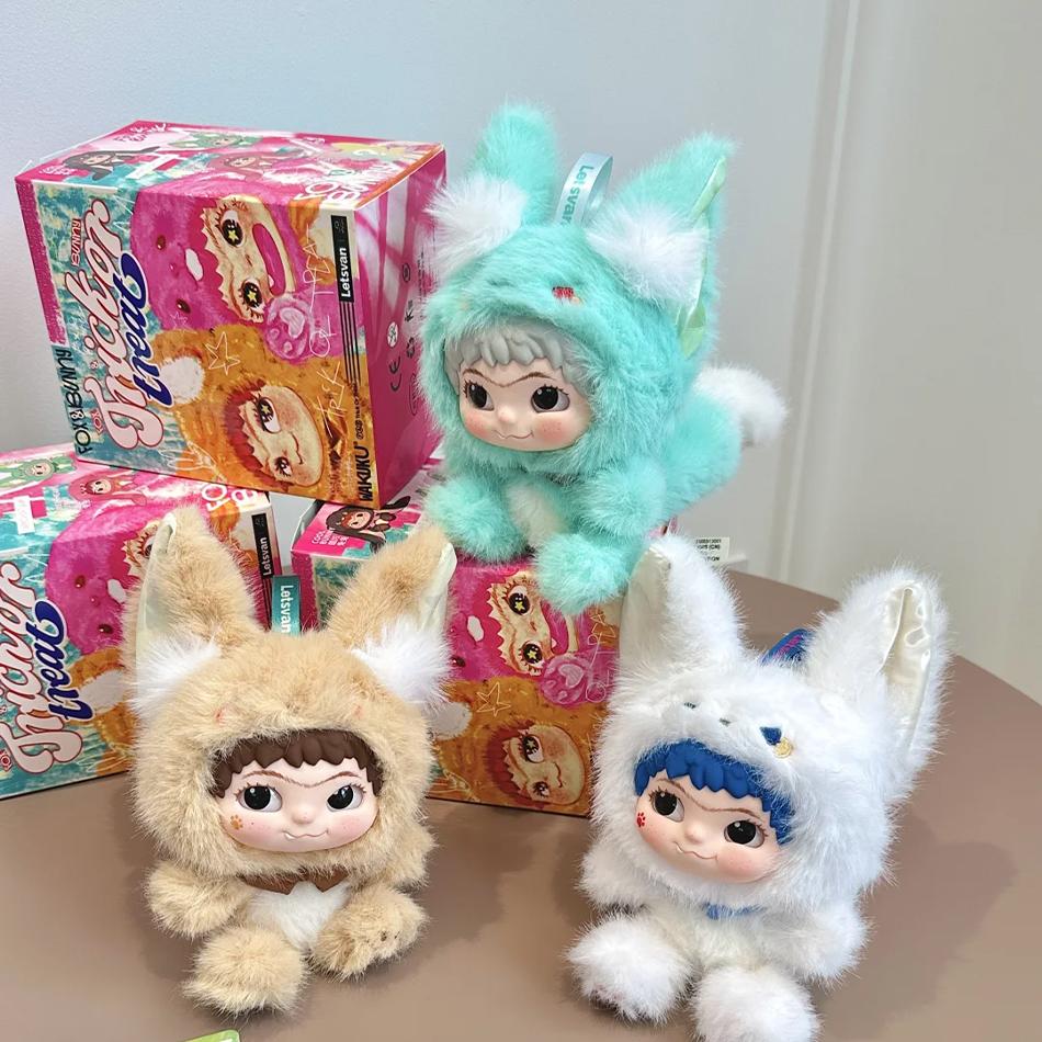 Wakuku Fox&Bunny Trickor Treat Series Blind Box Keychain Doll Pendant Toy Birthday Valentine'S Day Collection Model Kid Toy Gift