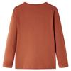 T-shirt enfants à manches longues cognac 92/104/116/128/140