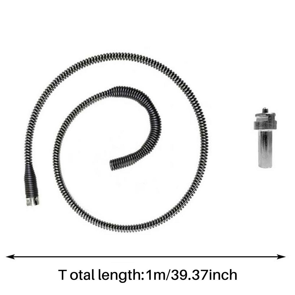 Toilet Plunger Toilet Auger High Pressure Electric Drill Spring Tube Bath Clog Remover Applied To Kitchen Bathroom Clogged Pipe