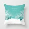 Wish Home Christmas Snowflake Digital Printing Peach Skin Car Pillow Cushion Pillow Case