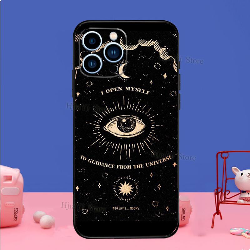 Лунное Полнолуние Колдовская Тайна Тотем Чехол Для iPhone 16 15 13 11 12 14 Pro Max XS XR X Plus 13 mini Мягкий Чехол Fundas Capa Оболочка