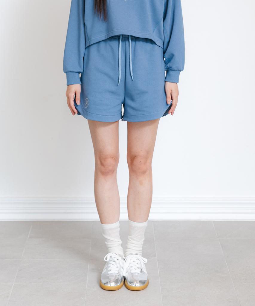 BAKKEN Signature Logo Sweat Shorts Bk2998_Blue